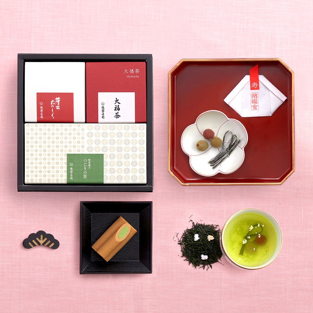 【予約受付中】48153 大福茶・芽出たのしく・つじりの里セット