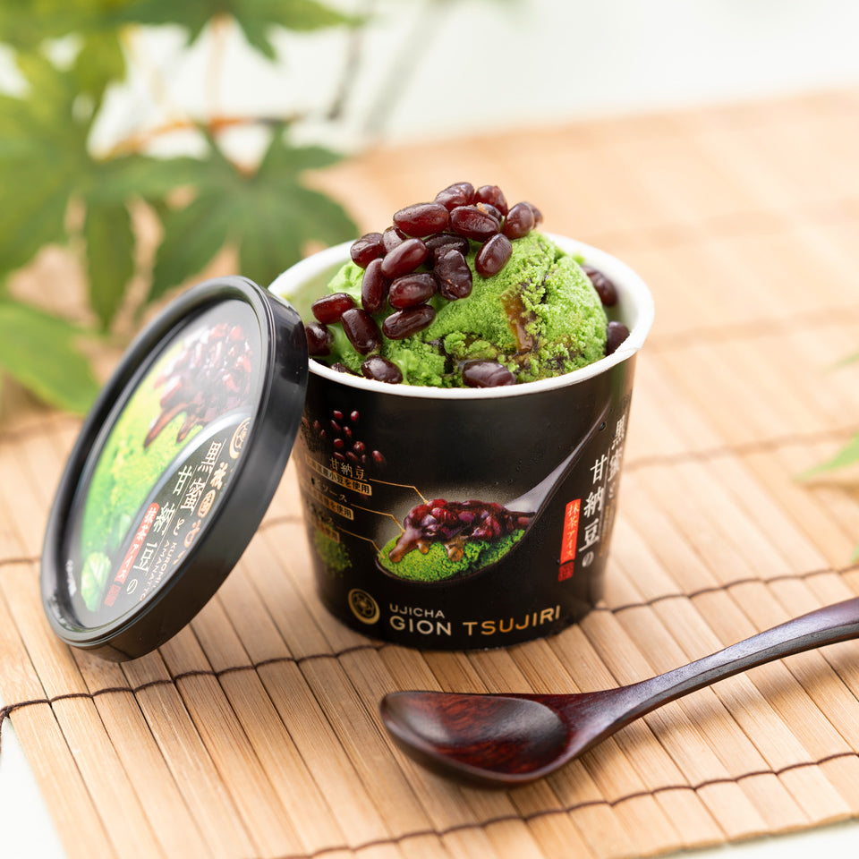 14930 黒蜜と甘納豆の抹茶アイスボックス (送料無料) – 祇園辻利 茶寮