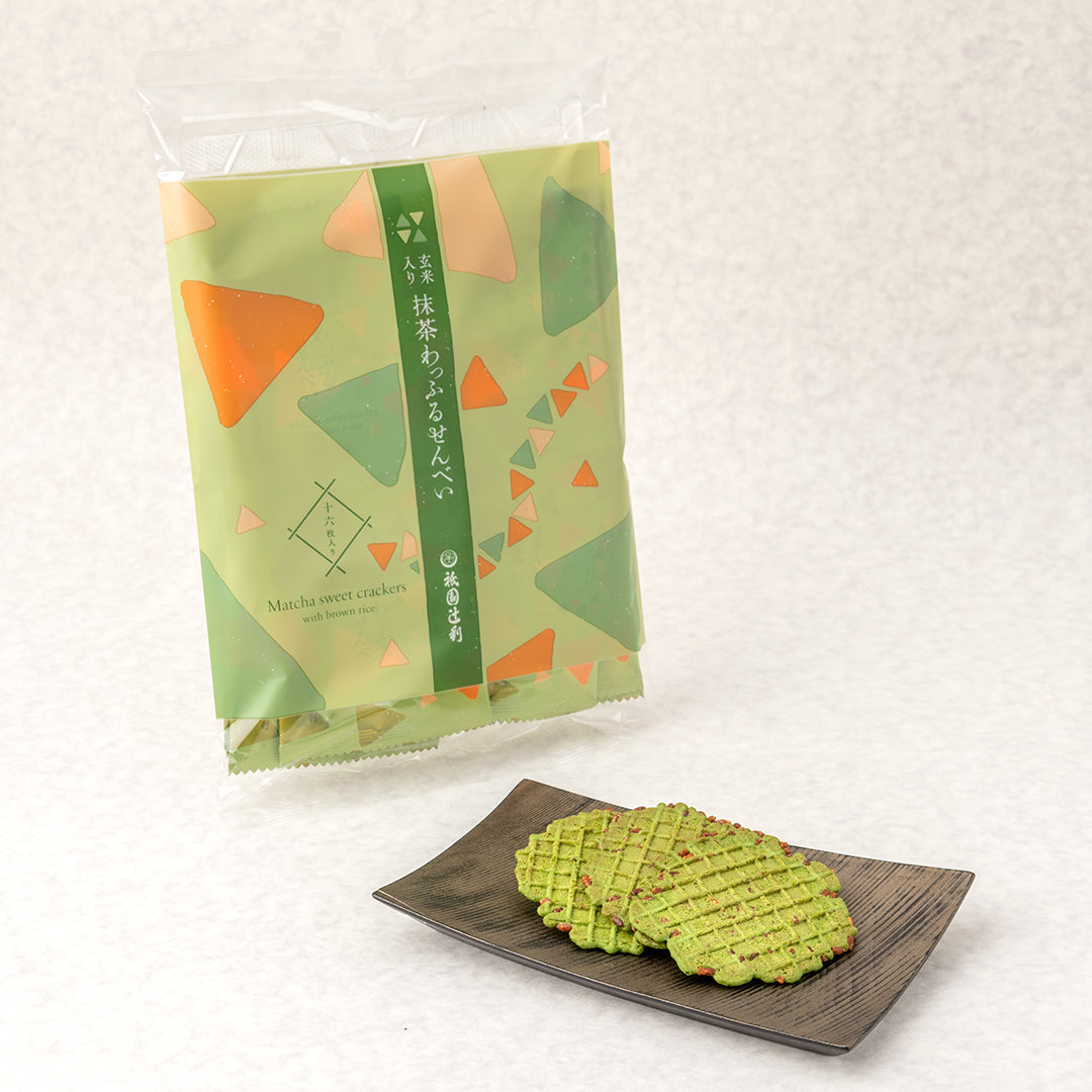 抹茶 玄米入り抹茶わっふるせんべい 16枚 – 祇園辻利 茶寮都路里 オンライン