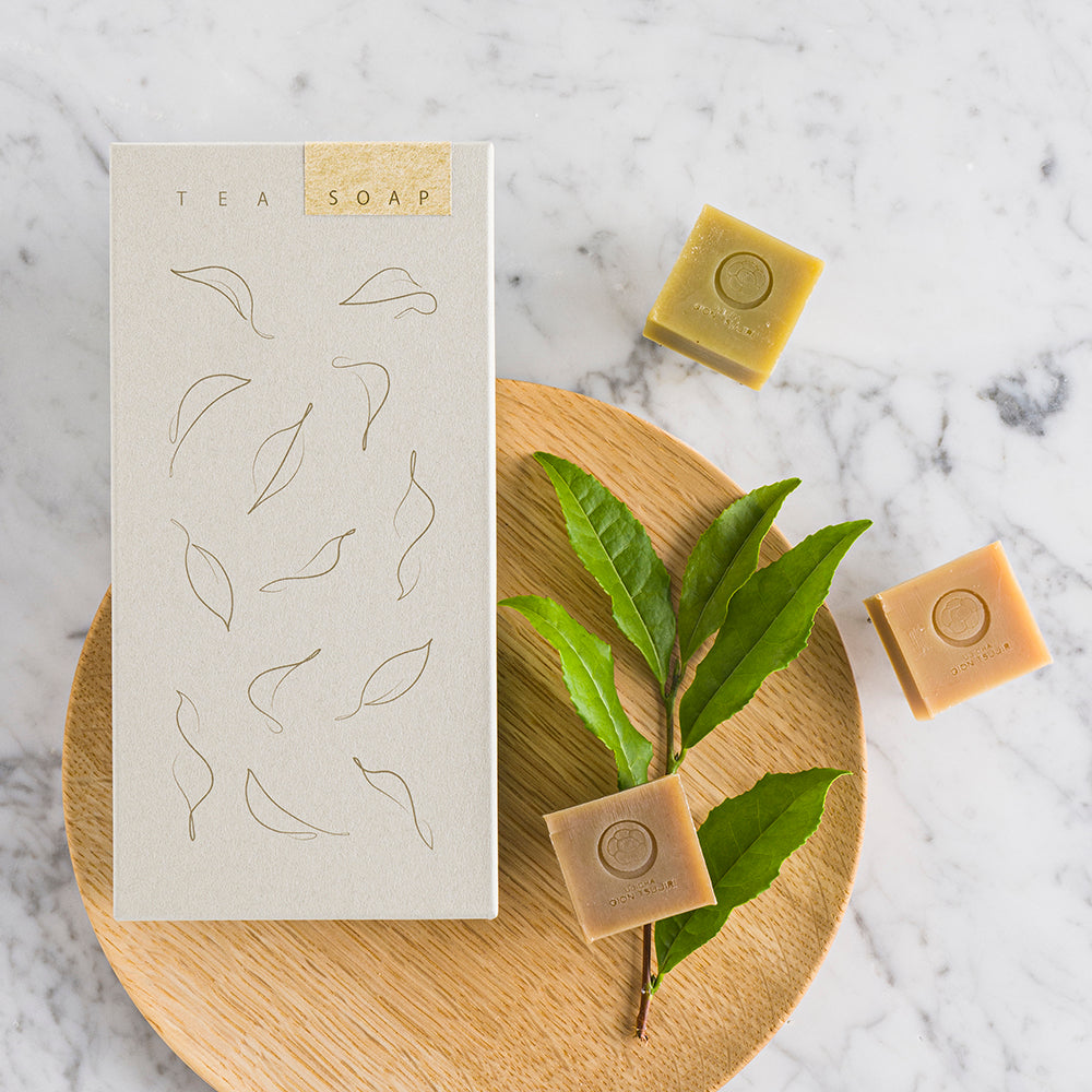 TEA SOAP（抹茶・煎茶・ほうじ茶各1個入） – 祇園辻利 茶寮都路里